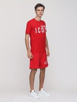 Thumbnail for your product : DSQUARED2 Printed Icon Logo Cotton Jersey T-Shirt