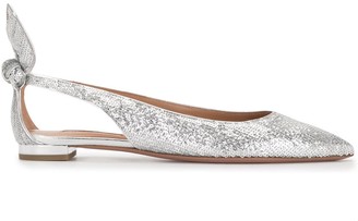 silver ballet flats canada
