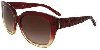 Karl Lagerfeld Paris Kl866/s 052 Red Gradient Cat Eye Sunglasses