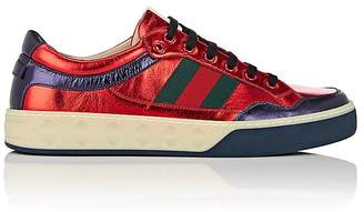 Gucci Men's More Metallic Leather Sneakers