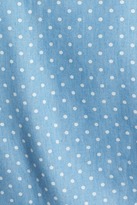 Thumbnail for your product : PPLA Polka Dot Sleeveless Tie Waist Shirt (Juniors)