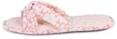 Thumbnail for your product : Isotoner Ladies Floral Knot Front Open Toe Slipper