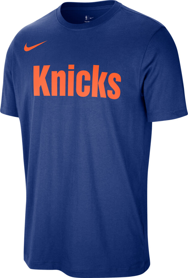 New York Knicks Essentials Nike Men's NBA T-Shirt in Blue | HQ9059-495