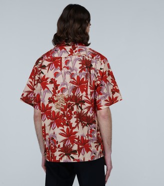 Prada Palms print short-sleeved shirt