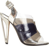 Thumbnail for your product : Fendi Iridia Layered Slingback Sandals