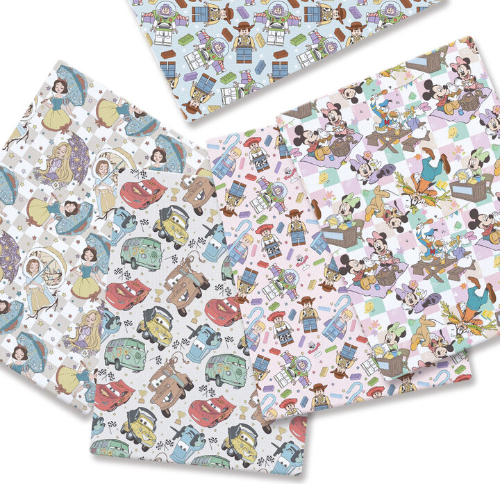 Miniso/Name Excellence Superior Products Disney Cartoon Hot DIY handmade sewing patchwork quilting baby dress home sheet140cm printed fabric sewing kids