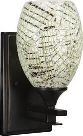 Uptowne Wall Sconce Shown With 5” Fusion Glass