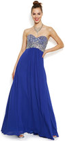 Thumbnail for your product : Decode Strapless Embellished Sweetheart Gown