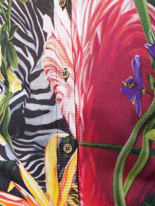 Roberto Cavalli Tropical print cardigan