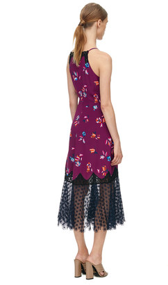 Rebecca Taylor Bellflower Print Slip Dress