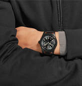 Thumbnail for your product : Montblanc Summit 46mm Pvd-Coated Stainless Steel And Leather Smart Watch