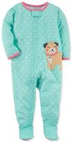 Thumbnail for your product : Carter's Dog Dot-Print Footed Cotton Pajamas, Baby Girls