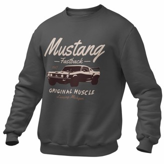 1/4 Mile Bullitt 1967 Mustang Vintage Sweatshirt - - X-Large