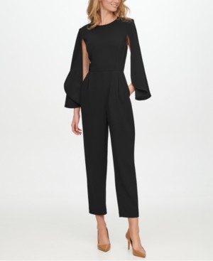 formal jumpsuit with cape