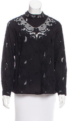 Sea Embroidered Long Sleeve Top w/ Tags