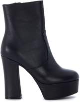 Thumbnail for your product : Jeffrey Campbell Black Leather Ankle Boots With Heel And Plateaux