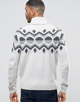 Thumbnail for your product : Bellfield Holidays Jacquard Geometric Knitted Sweater