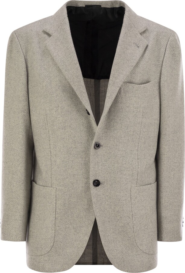 Kiton Single-breasted Cashmere Jacket