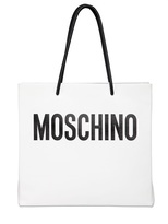 Thumbnail for your product : Moschino Shopping Leather Tote Bag