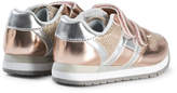 Thumbnail for your product : Tommy Hilfiger Rose Gold Velcro Glitter Trainers