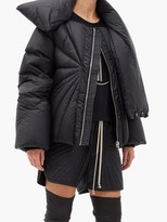 Thumbnail for your product : Moncler + Rick Owens Tonopah Padded-collar Spiral-quilted Down Jacket - Black