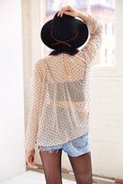 Thumbnail for your product : Urban Outfitters Cooperative Polka Dot Mesh Top