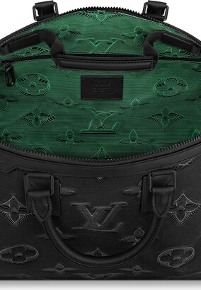 Louis Vuitton Black/Green 3D Nylon 2054 Reversible Keepall