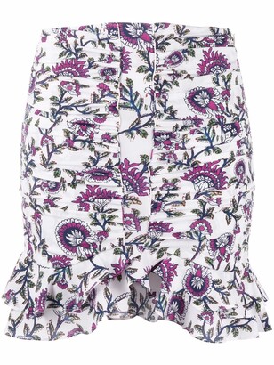 Isabel Marant Milendi floral mini skirt