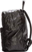 Thumbnail for your product : Christopher Kane Black Leather Crackle Backpack