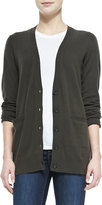 Thumbnail for your product : Vince Cashmere V-Neck Cardigan, Foliage