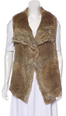 Calypso Shawl Collar Fur Vest