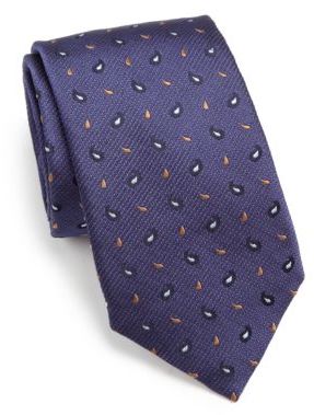 Eton Textured Paisley Silk Tie