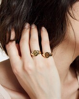 Thumbnail for your product : Sarah Chloe 14K Gold Lana Monogrammed Oval Signet Ring, Petite