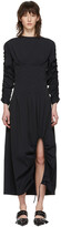 Thumbnail for your product : Markoo SSENSE Exclusive Black Ruched Slit Dress