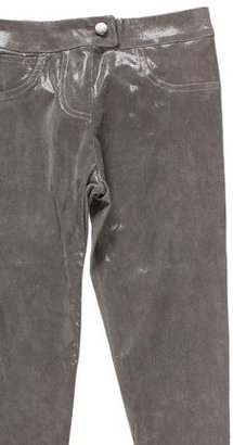 Les Chiffoniers Coated Leather Leggings w/ Tags