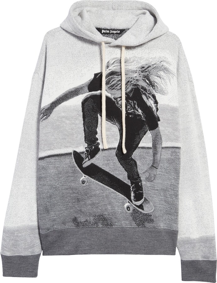 Palm Angels Men's Skater Jacquard Hoodie ShopStyle
