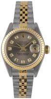 Thumbnail for your product : Rolex Pre-Owned Ladies Bimetal Datejust Watch. Original Grey Diamond Dial. Reference 69173