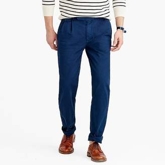 J.Crew Wallace & Barnes double-pleated relaxed-fit military chino pant