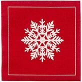 Thumbnail for your product : Container Store Cotton Cocktail Napkin Roll Snowflake Red/White Pkg/50