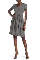 Thumbnail for your product : WEST KEI Knit Stripe Print Boyfriend Short Dress