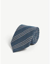 Thumbnail for your product : Emporio Armani Striped wool-blend tie