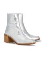 Thumbnail for your product : Maryam Nassir Zadeh Silver Patent Leather fiorenza 60 boots