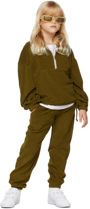 Gil Rodriguez SSENSE Exclusive Kids Khaki Terry Diana Half-Zip Sweatshirt