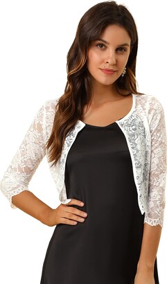 ladies white bolero jacket