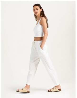 miss shop linen pants