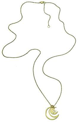 Jennifer Zeuner Jewelry Women's 18ct Yellow Gold Plated Silver Zuma Necklace of Length 30cm