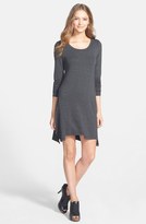 Thumbnail for your product : Kensie Shark Bite Hem French Terry Dress