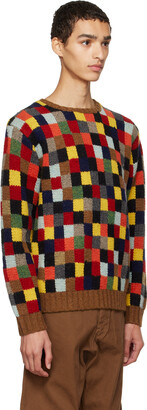 Beams Multicolor Colorblock Sweater