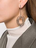 Thumbnail for your product : Jil Sander three circle drop earrings