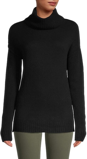 black high low sweater